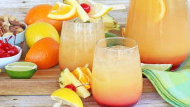 Brunch Refreshments: Fruity Punches Made with Tender Coconut Water
